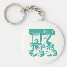 Monogram "K" Keyring Keychain