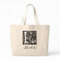 Monogram 'L' - Jumbo Tote Bag