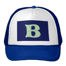 Monogram Letter B Hats