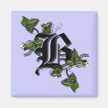 Monogram Letter B magnet