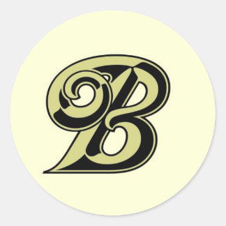 Letter B Stickers, Letter B Custom Sticker Designs