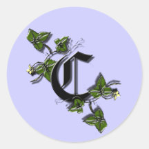 Monogram Letter C sticker