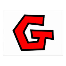 Monogram Letter G Post Card