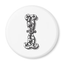 Monogram Letter I Refrigerator Magnet