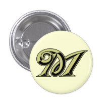 Monogram Letter M Button
