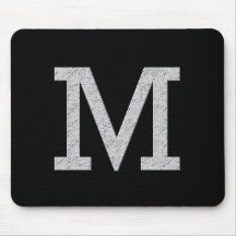 Monogram Letter M Mouse Mats
