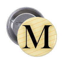 Monogram Letter - M (orange) Pin