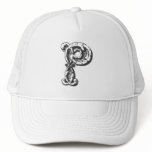Monogram Letter P hats