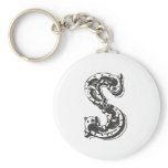 Monogram Letter S keychains
