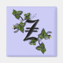 Monogram Letter Z magnet