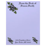 Monogram letterhead with letter S, personalize