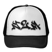 monogram lid mesh hat