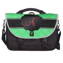 Monogram Light Green diamonds Commuter Bags