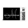 Monogram M Wedding Stamp Postage