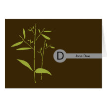 Monogram Note card