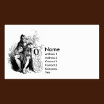 Monogram O on Shield of Knight business cards