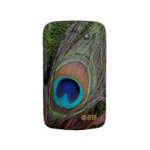 Monogram Peacock Feather Blackberry Bold Case