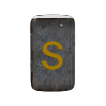 Monogram Personalized Antique Distressed Leather Blackberry Bold Case