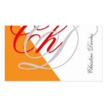 Monogram professional business card