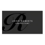 Monogram Professional Elegant Modern Black Business Card Templates