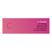 Monogram Profile Cards (C) Business Card Template