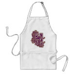 MONOGRAM PURPLE H aprons
