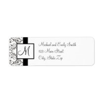 Monogram Return Address Labels
