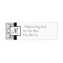Monogram Return Address Labels
