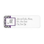 Monogram Return Address Labels
