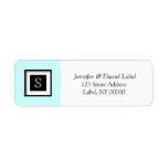 Monogram S Personalized Return Address Label labels