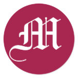 Monogram Stickers Letter M