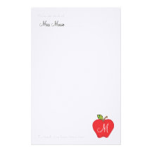 Monogram Teachers Stationery