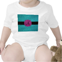 Monogram turquoise glitter tshirt