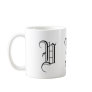 Monogram V Black and White Decorative Coffee Mug
