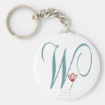 Monogram W Key Chain
