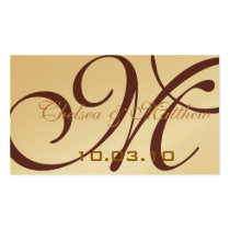 Monogram Wedding Favour Hang Tags