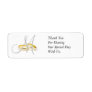 Monogram Wedding Rings Thank You Labels