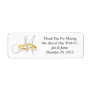 Monogram Wedding Rings Thank You Labels