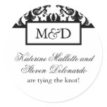 Monogram Wedding Stickers