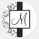 Monogram Wedding Stickers