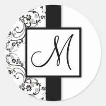 Monogram Wedding Stickers