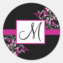 Monogram Wedding Stickers