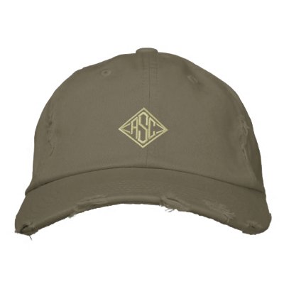 Monogram with fun font baseball cap Monogram with fun font baseball cap