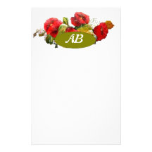 monograme stationary custom stationery