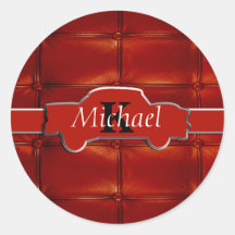 Monogramme de voiture de muscle de petit pain du r autocollants
