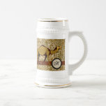 Monogramme d'or Stein de chameau tasses