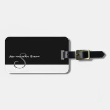 Monogramme fait sur commande 5 étiquettes pour bagages
