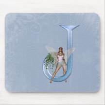 Monogramme féerique J Tapis De Souris