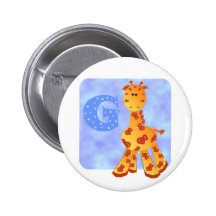 Monogramme G. de girafe Badges