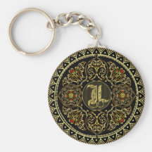 Monogramme L Porte-clef